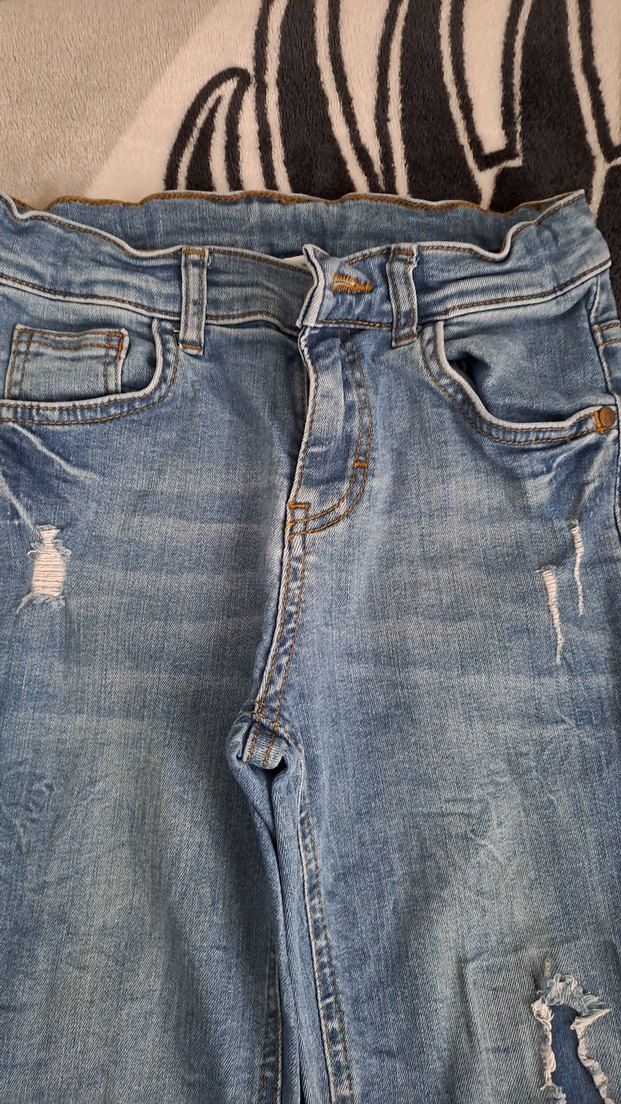 Mavi Salaş Boy Kot Pantolon - Görsel 2