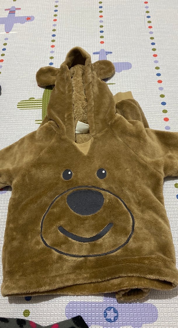 Kahverengi Bebek Erkek Peluş Tulumu - Görsel 3