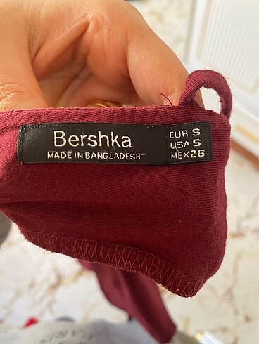 s Beden Bershka Bordo Bluz