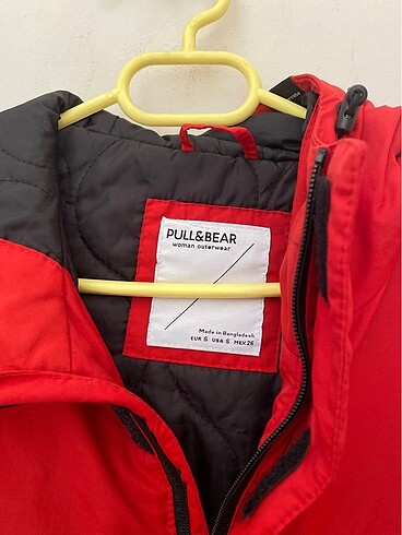 Pull and Bear Pull & Bear Kırmızı Kanguru Mont