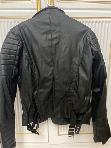 Addax Deri Ceket Biker Kısa