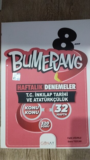 BUMERANG 8. SINIF İNKILAP DENEME LGS SORU