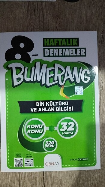 BUMERANG 8. SINIF DİN KÜLTÜRÜ DENEME SORU 