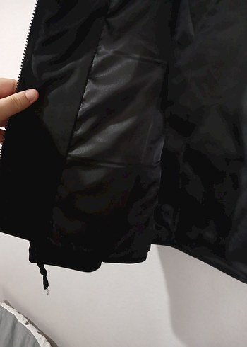 kadın Siyah Kapitone mont ceket - Görsel 9