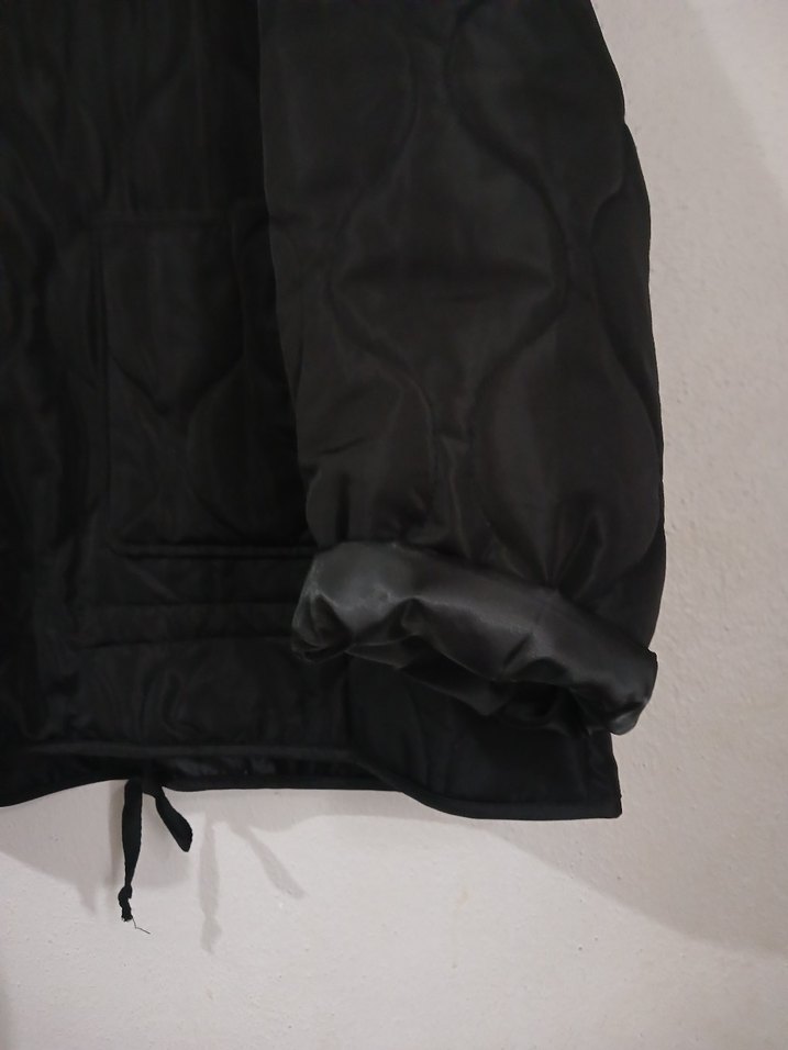 kadın Siyah Kapitone mont ceket - Görsel 5