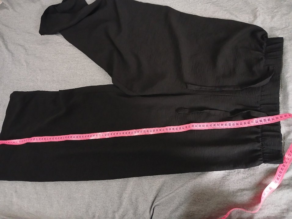 Kadın Siyah Salaş Pantolon - Görsel 4