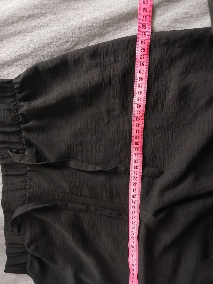 Kadın Siyah Salaş Pantolon - Görsel 3