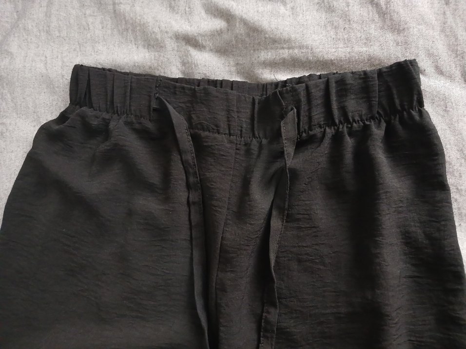 Kadın Siyah Salaş Pantolon - Görsel 2