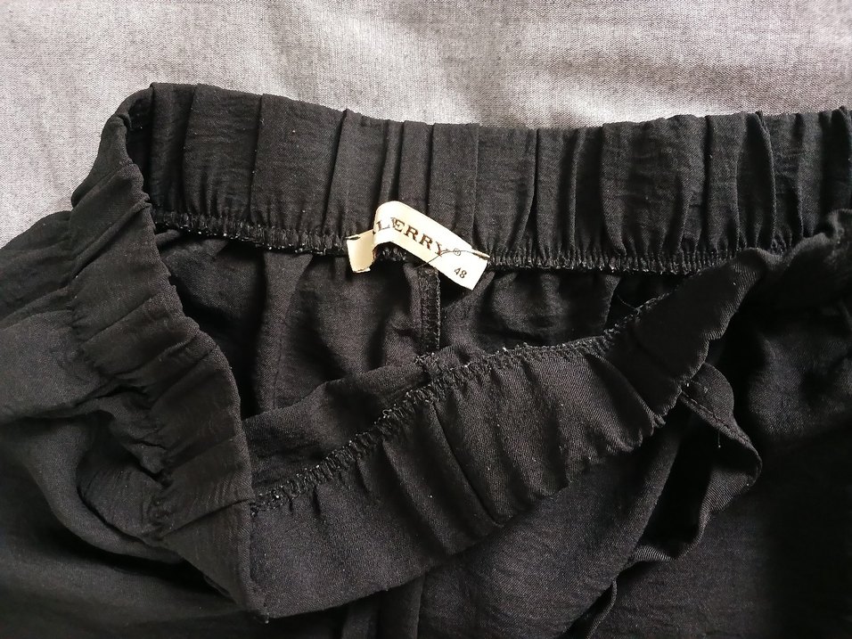 Kadın Siyah Salaş Pantolon - Görsel 5