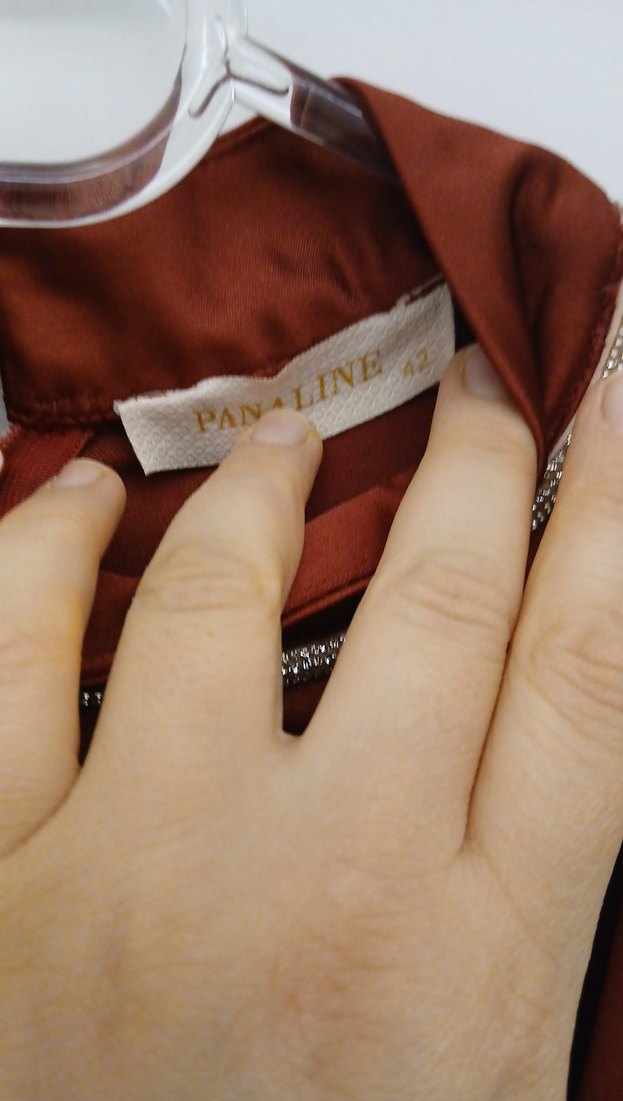 Bordo Uzun Kollu Drapeli Kadın abiye - Görsel 4