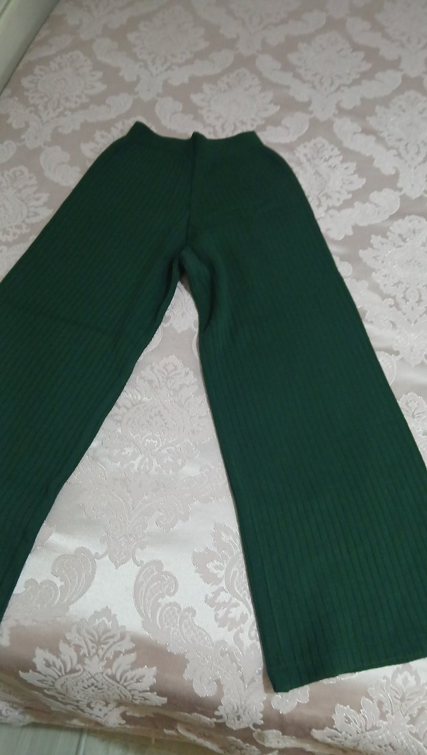 Erkek Koyu Yeşil Örgü Uzun Kollu Takımı - Görsel 2