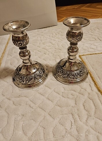 Diğer Gümüş kaplama mumluk