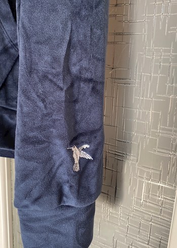 xs Beden Kadın Lacivert Kapüşonlu Sweatshirt