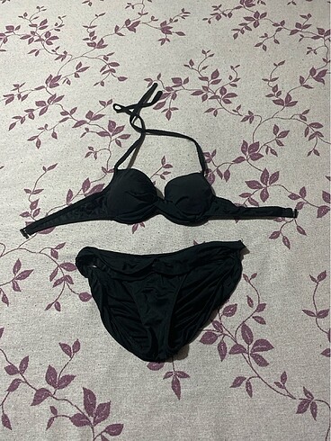 36 Beden siyah Renk Koton bikini