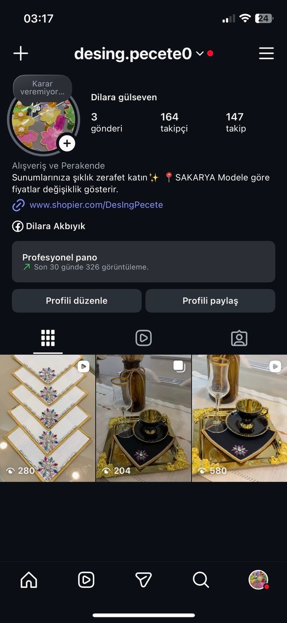 Şık tasarım kahve sunum  Peçete Seti - Görsel 3