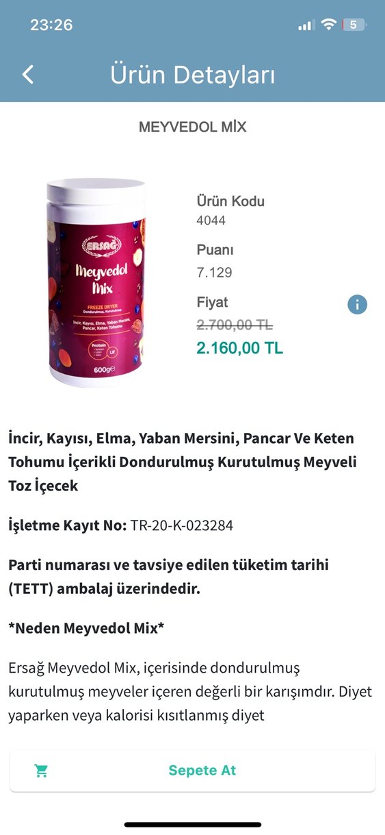 ERSAGY Meyvedol Mix Dondurulmuş Kurutulmuş Meyve Tozu 600g - Görsel 3