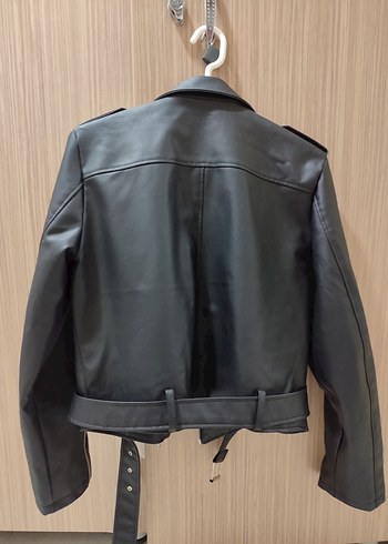Trendyol & Milla Kadın Siyah Deri Biker Ceket
