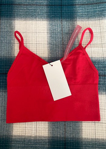 Kırmızı Mini Atlet Bralet