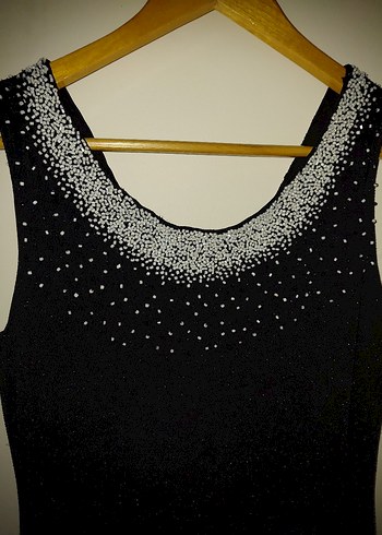 SİYAH ŞIK ABİYE ELBİSE - Görsel 5