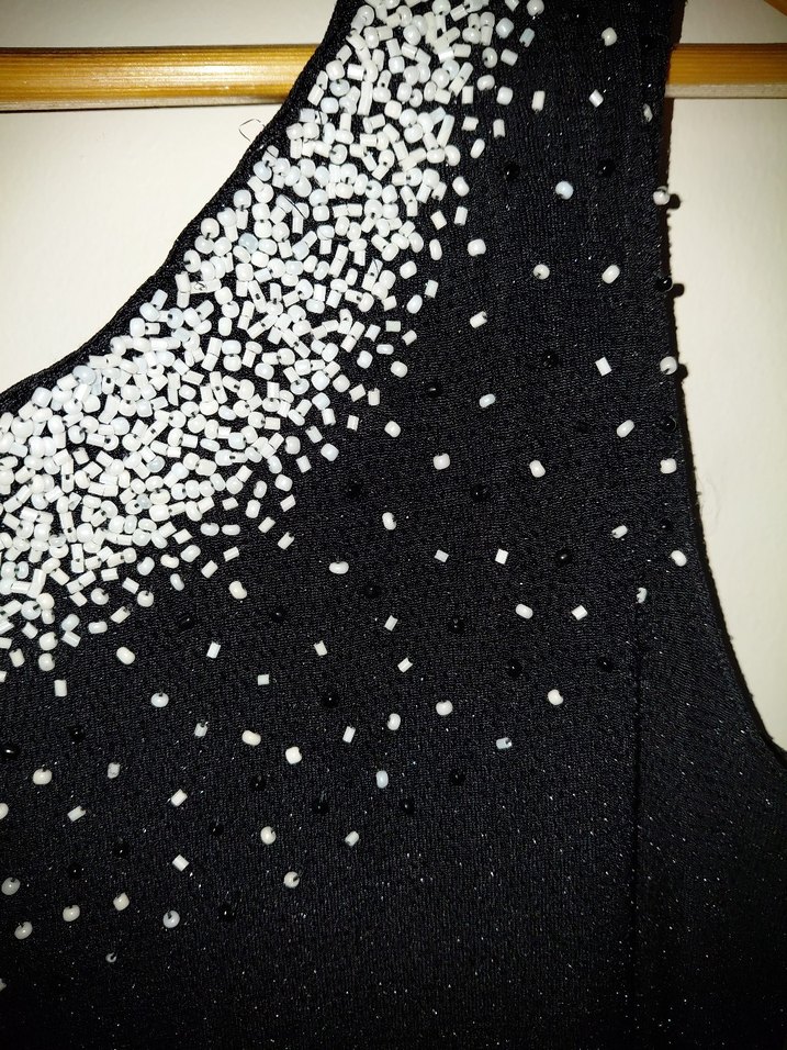 SİYAH ŞIK ABİYE ELBİSE - Görsel 2