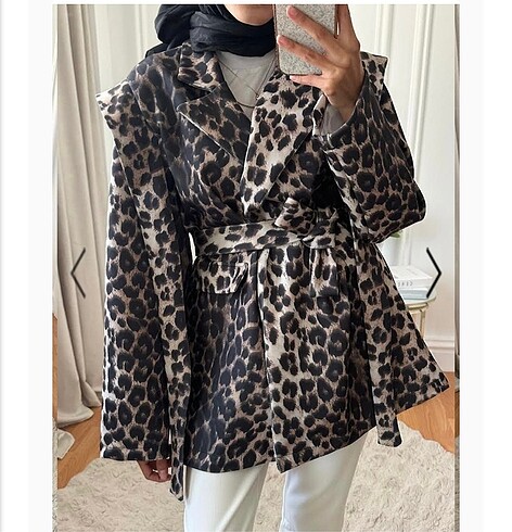 Leopar scuba blazer