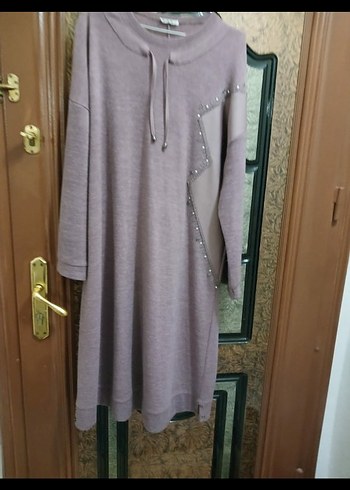 Nakışlı Kadın Triko Uzun Kollu Kazak - Görsel 2