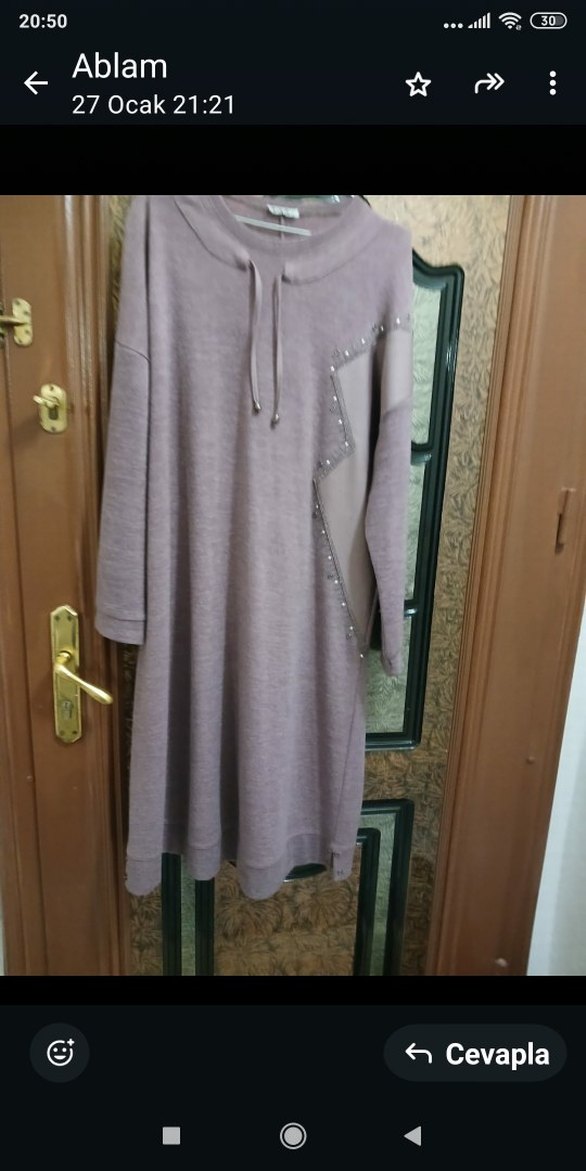 Nakışlı Kadın Triko Uzun Kollu Kazak - Görsel 2