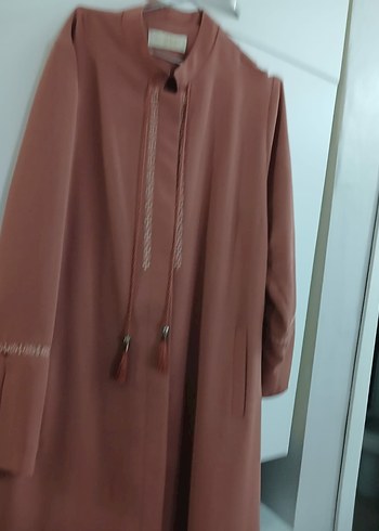 Uzun Kol Detaylı Kadın kiremit rengi  yazlikKap - Görsel 3