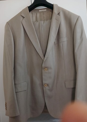 Bej Düğmeli Erkek Takım Ceketi - Görsel 2