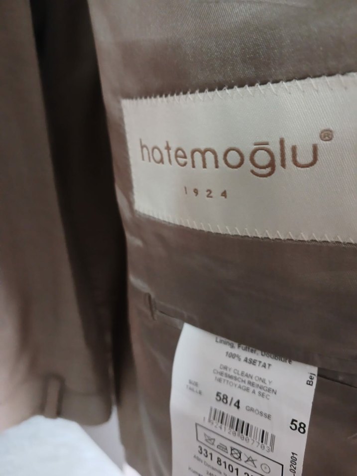 Bej Düğmeli Erkek Takım Ceketi - Görsel 3