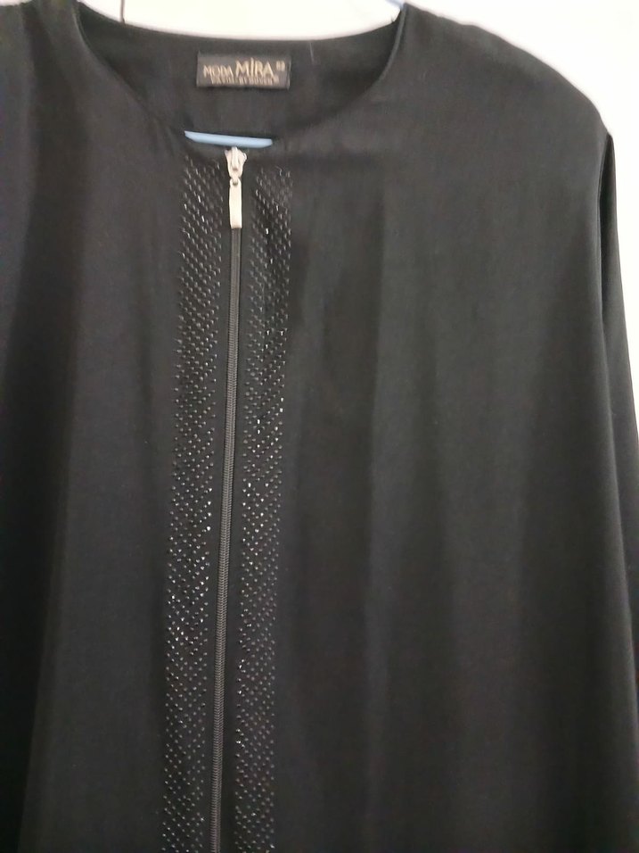 Siyah Uzun Kadın ferace - Görsel 3