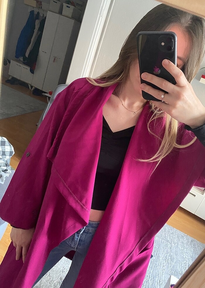 Mor ceket - Görsel 3