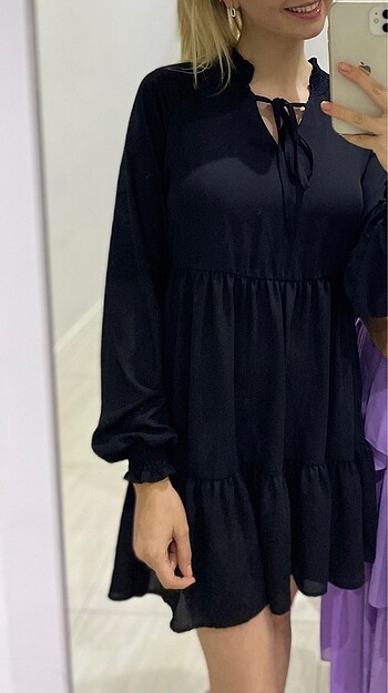 Siyah elbise/tunik