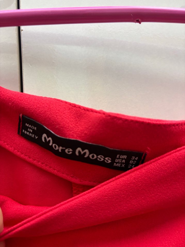 Kırmızı Midi Drapeli Kadın Kumaş Pantolon - Görsel 2