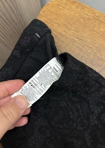 Siyah Yılan Desenli Tayt - Görsel 2