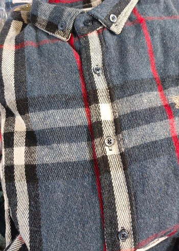 Düğmeli Uzun Kollu e köşeli Erkek Gömlek - Görsel 3