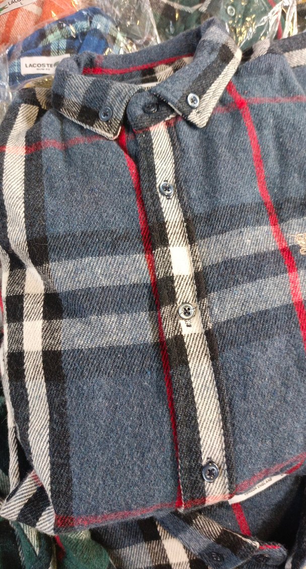 Düğmeli Uzun Kollu e köşeli Erkek Gömlek - Görsel 3