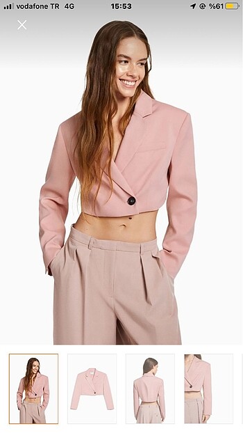 Bershka crop ceket