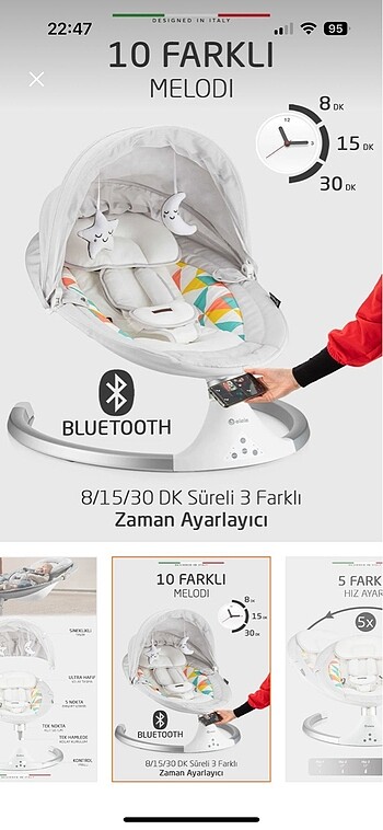 Otomatik sallanan ana kucağı