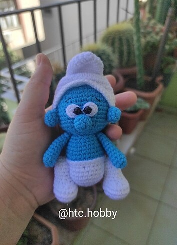 Örgü şirin maskot 