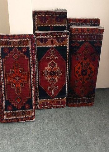 Koyu Kırmızı Desenli Geleneksel Halı - Görsel 20