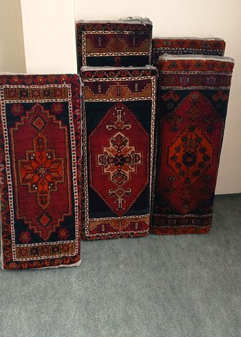 Koyu Kırmızı Desenli Geleneksel Halı - Görsel 18