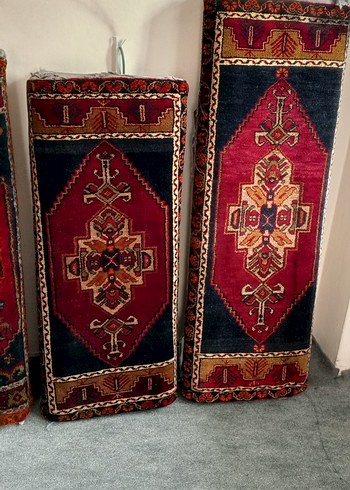 Koyu Kırmızı Desenli Geleneksel Halı - Görsel 4