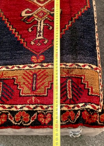 Koyu Kırmızı Desenli Geleneksel Halı - Görsel 12