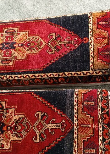 Koyu Kırmızı Desenli Geleneksel Halı - Görsel 6