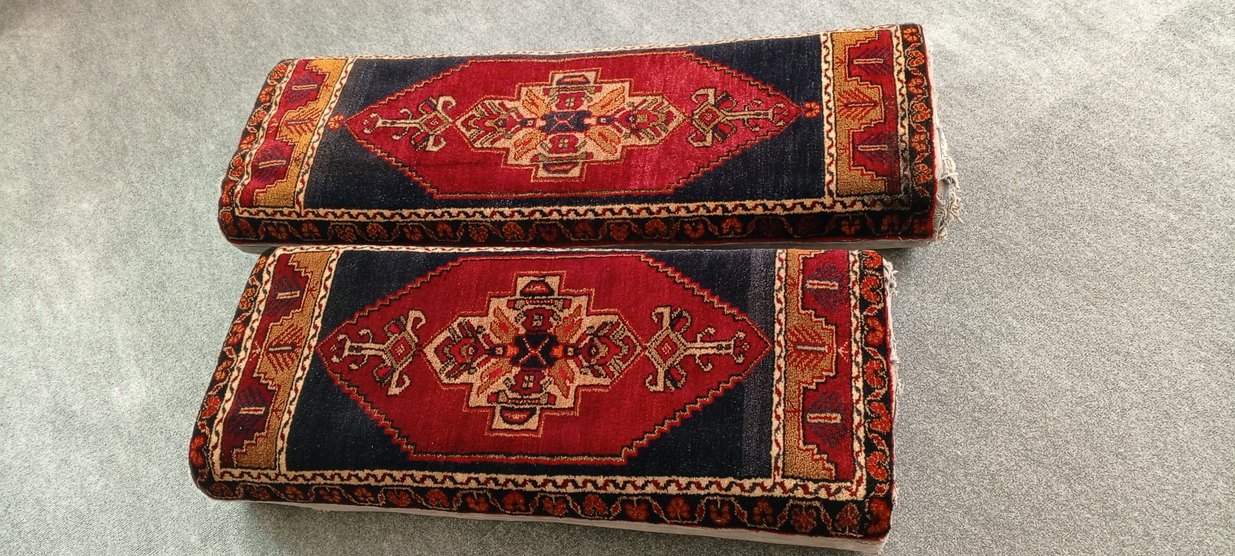 Koyu Kırmızı Desenli Geleneksel Halı - Görsel 3