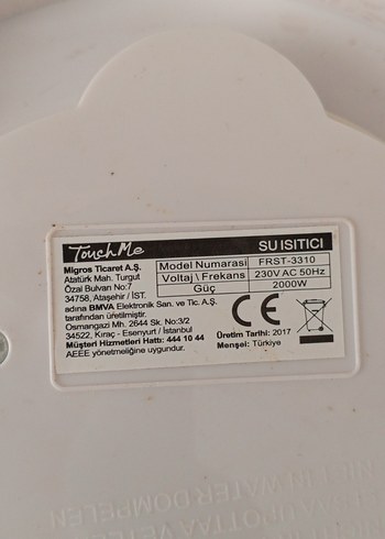 Beyaz 2.2L Su Isıtıcı - Görsel 7