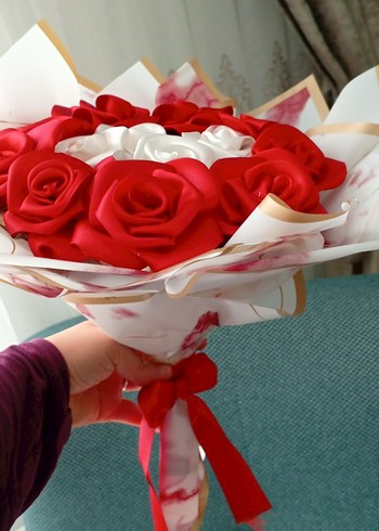 Saten Gül Buketi - Görsel 5