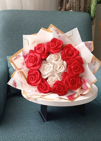 Saten Gül Buketi - Görsel 6