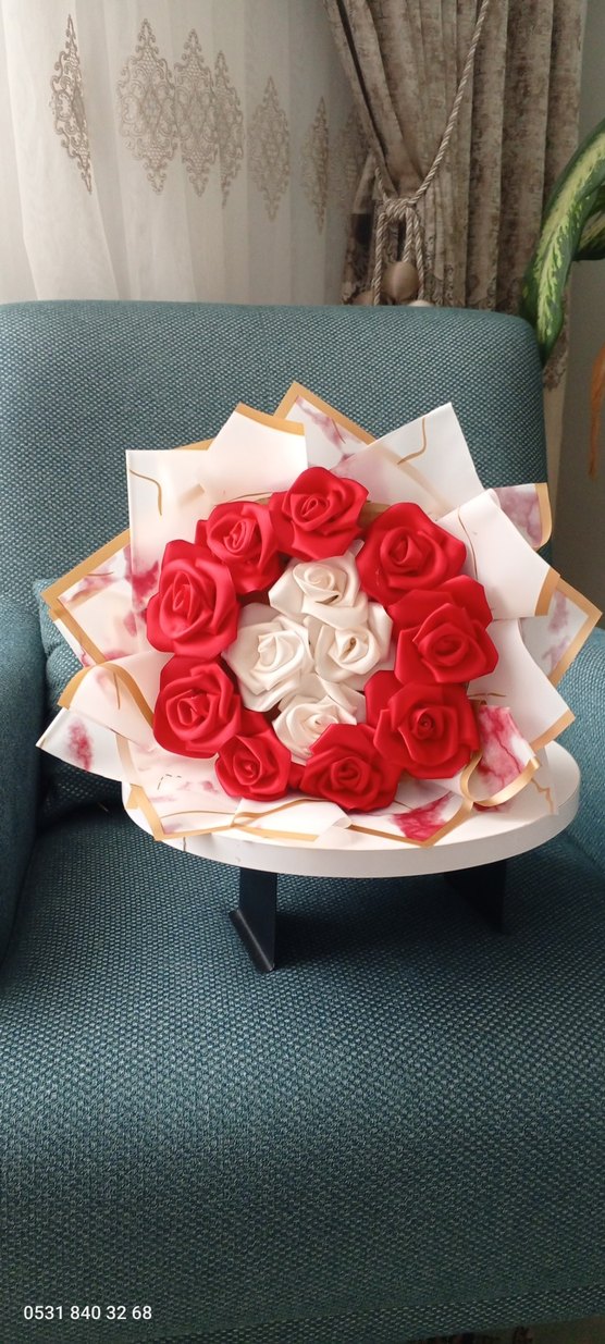 Saten Gül Buketi - Görsel 4